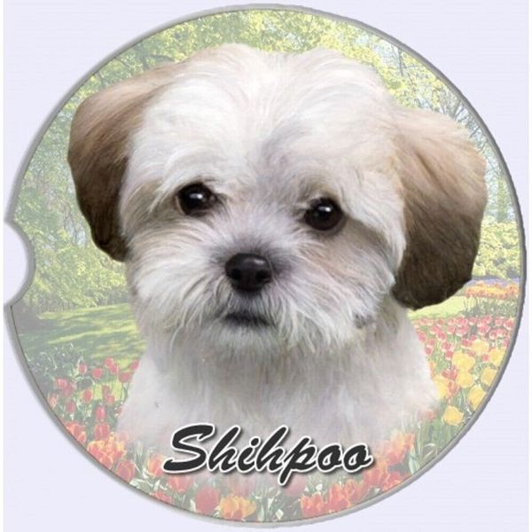 Shihpoo Absorbent Stone CAR Coaster by E&S Pets