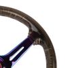 Universal 350mm Deep Dish Vip Black Crystal Bubble Neo Spoke Steering Wheel