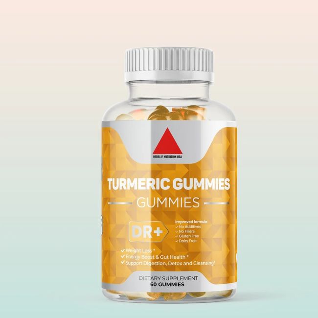 Curcumin Turmeric Gummies BioPerine Black Pepper Turmeric Extract Joint Support