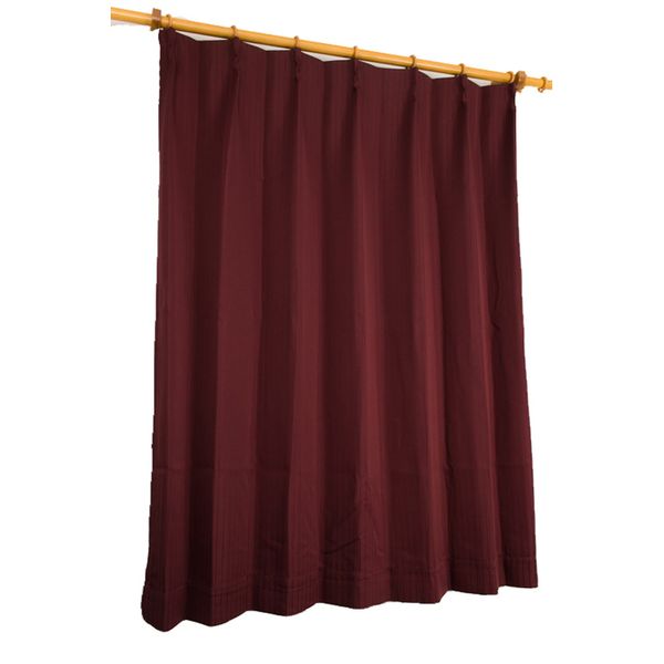 Order Curtain Shape Memory Processing Blackout Curtains Wine Width 95cm Length 115cm Hook A Washable Drape Set A-763545