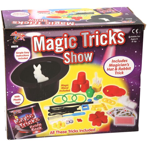 Atoz 109 Magic Trick Set with Hat, Multi