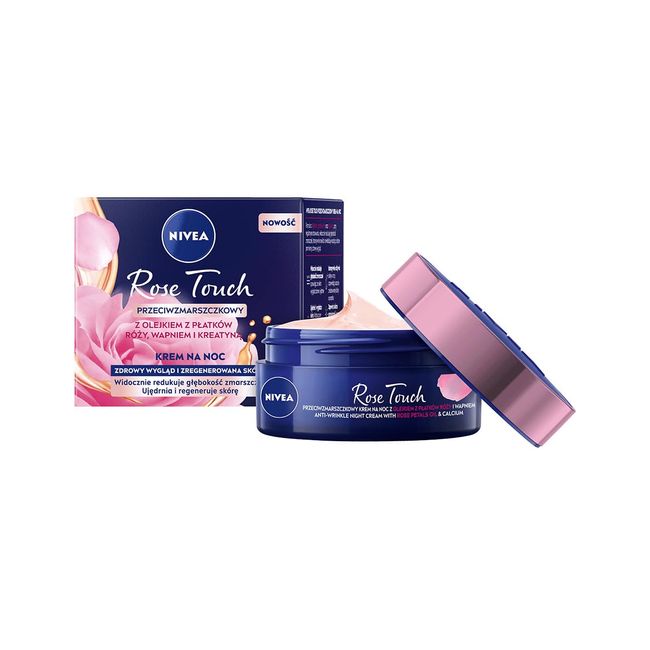 NIVEA Rose Touch Anti-Falten-Nachtcreme, 50 ml