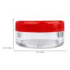 1000 Pieces 5 Gram/5ML Red Plastic Makeup Cosmetic Lotion Sample Jar Containers