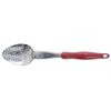 Vollrath 13-13/16 S/S Perforated Spoon with Red Handle