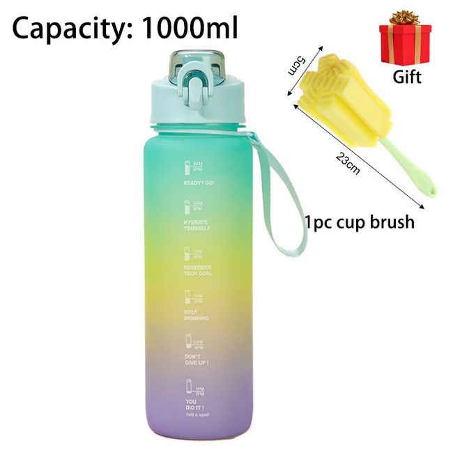 Drinking Reminder Water Bottle 1000ml, Reminder Drink Water Bottle