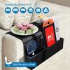 Flexible Bamboo Sofa Tray | Anti-Slip Table Mat for Couch | Cup Holder & Storage