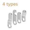 16mm Security Mailbox Lock with 4 Different Plates, Cabinet & Cupboard Door Locks, Comes with 2 Keys
