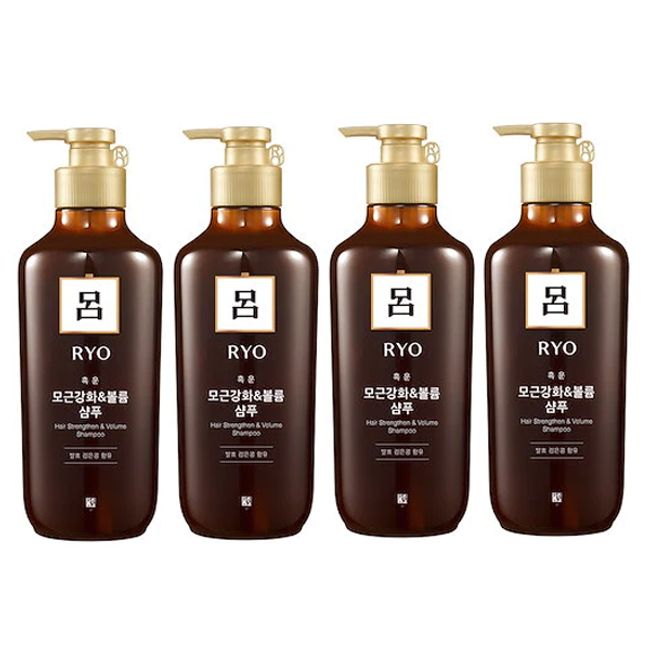 [Ryo] Black Cloud Hair Root Nutrition Shampoo Brown 550ml * 4 pieces