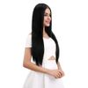 REECHO 24" Straight Long 4 PCS Set Thick Clip in on Hair Extensions Black Brown