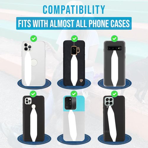 Switchbands Phone Grip Strap - Pack of 2 Reversible Finger Holder for Phone Back, Customizable Anti-Slip Design, Wireless Charging Compatible Detachable Holder for iPhone - Arcade Aura