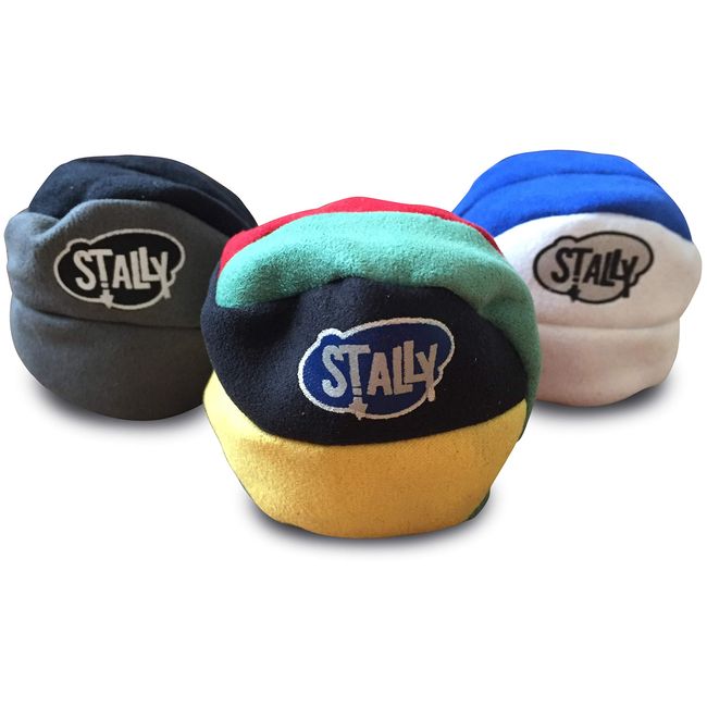 STALLY Hacky Sack Footbag 3-Pack, Assorted Colors