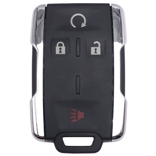 2PCS Key Fob Keyless Entry Remote Shell Case Fits for Chevy Chevrolet Silverado Colorado/GMC Sierra Canyon 2014 2015 2016 2017 M3N-32337100 Smart Car Key Button Pad Outer Cover (Silver)