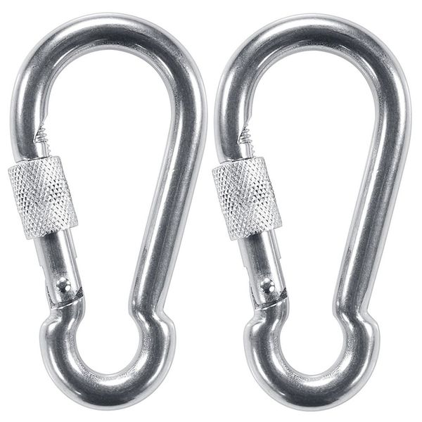 PROND Locking Carabiners, Heavy Duty Carabiner, 316 Stainless Steel Screw Lock Carabiner Hooks