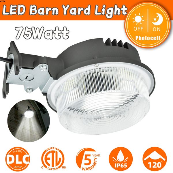 Outdoor LED Yard Street Light Dusk to Dawn Sensor Waterproof Security Lighting