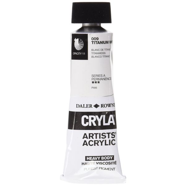 Daler-Rowney Cryla Acrylic 75 ml Titanium White, Professional Artists