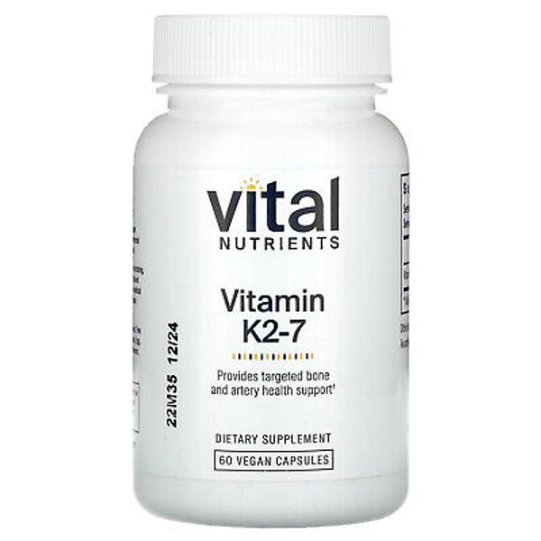 Vitamin K2-7, 180 mcg, 60 Vegan Capsules
