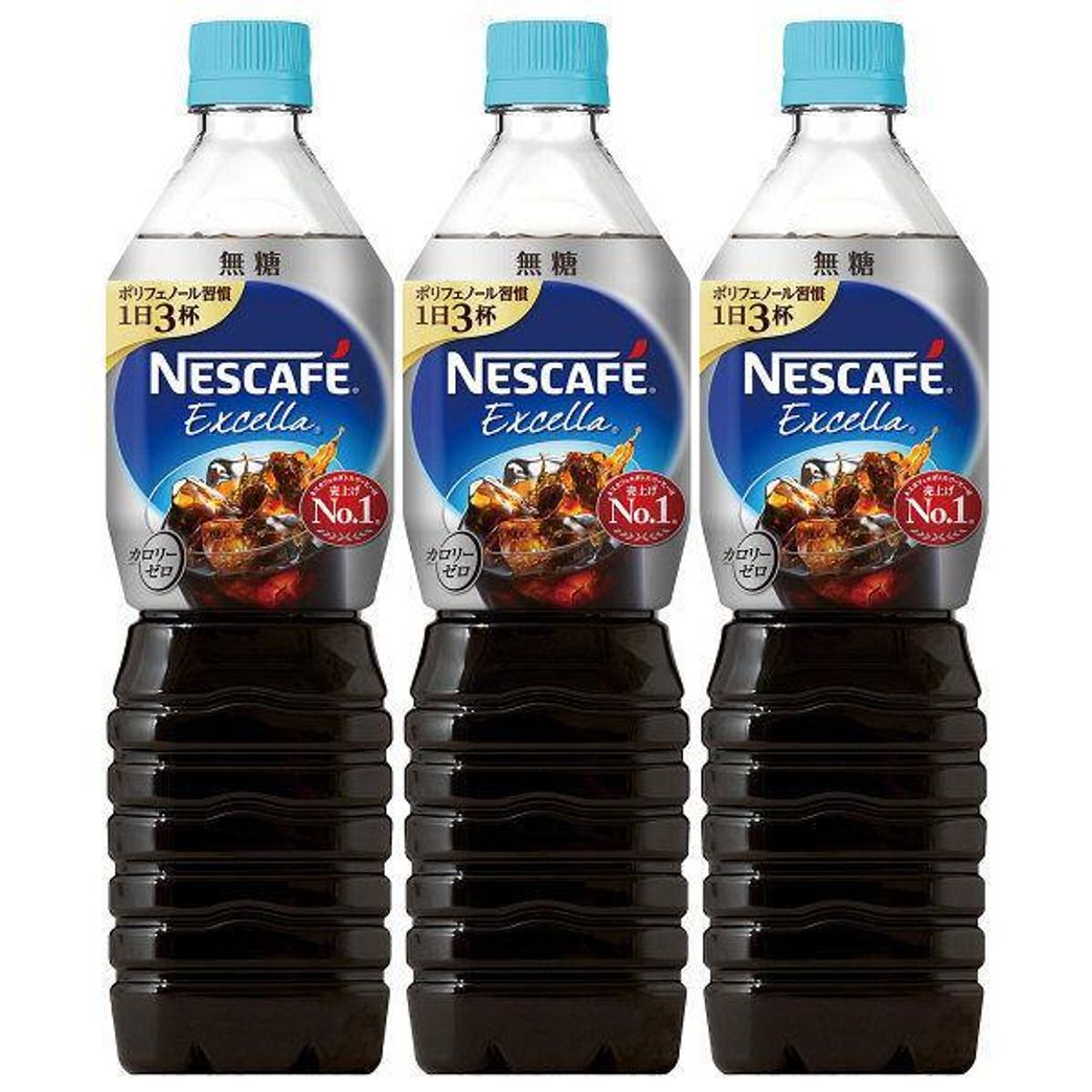Nestlé Nescafé Excella Sugar-free Black Coffee Bottle 900ml x 3 Bottles