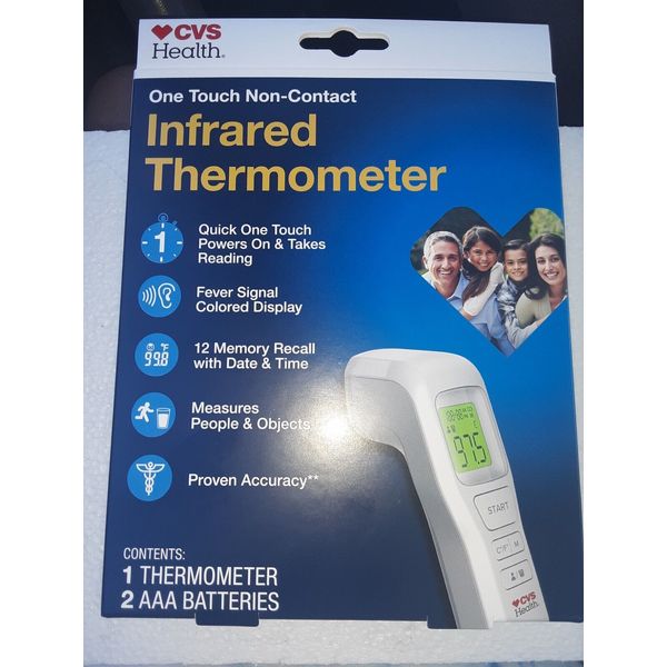 CVS Health One Touch Non-Contact Infrared Thermometer 48 PACK $159 Retail $4000