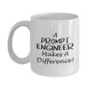 Prompt Engineer Coffee Mug Tea Cup - 11oz Novelty - Artificial Intelligence AI Algorithm Machine Learning Ai Robotics Computer Technology Lover Nerd Programmer Appreciation - Makes Difference