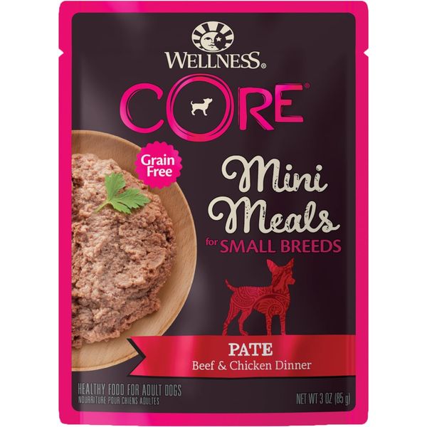 CORE Natural Grain Free Small Breed Mini Meals Wet Dog Food, Pate Beef & Chicken