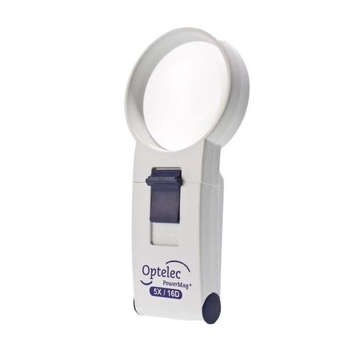 Optelec 5X/16D PowerMag+ Bright White LED Hand-Held Magnifier