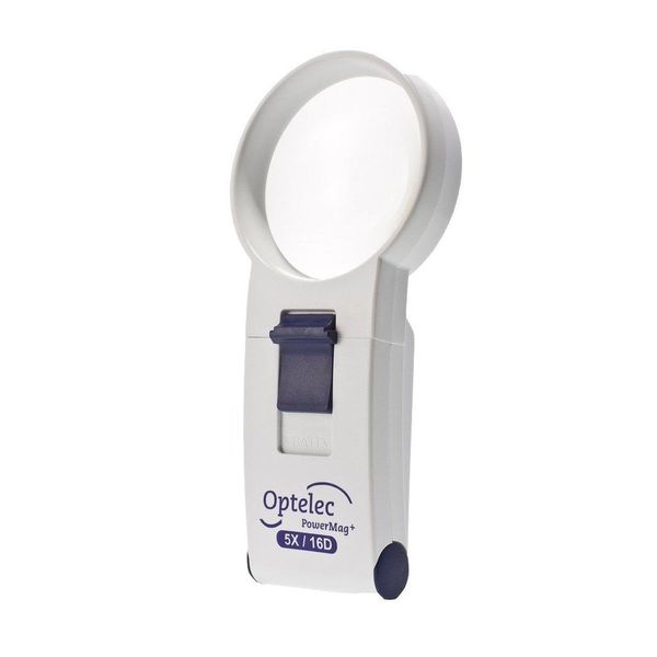 Optelec 5X/16D PowerMag+ Bright White LED Hand-Held Magnifier