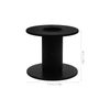 Gatuida Winding Roll Cable Spool: 4pcs Empty Wire Spools Plastic Replaceable Cable Bobbins Small Black Winding Bobbin for Changing Fishing Line