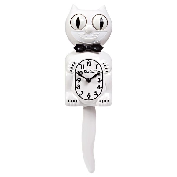 KIT CAT Klock Gentlemen Limited Edition (White),Original Size 15.5 inch
