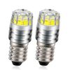 Ruiandsion 2pcs 2W COB 3V E10 LED Upgrade Bulb Replacement for Flashlights Torch Headlight Headlamp, White