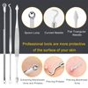 Blackhead Remover Pimple Popping Tool Kit, Boxoyx 10Pcs Professional Pimple Comedone Extractor Popper Tool Acne Removal Kit-Treatment for Pimple, Blackhead, Zit Removing, Forehead,Facial&Nose (Silver)