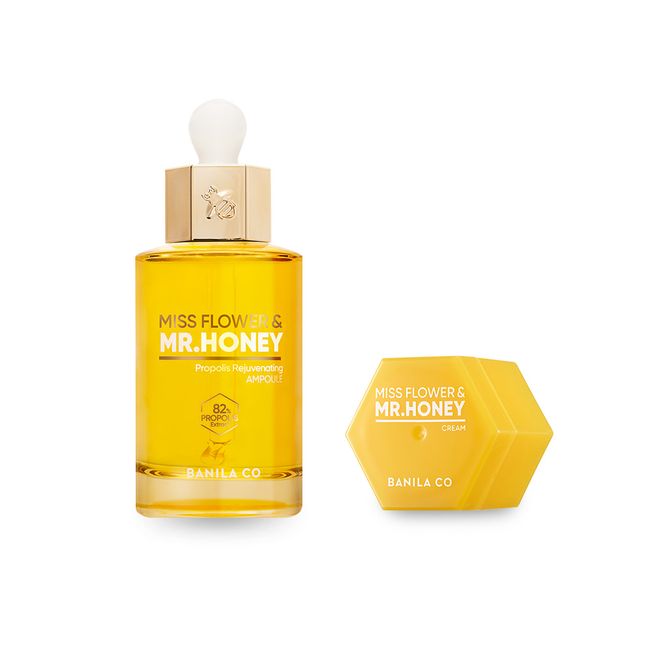 [Vanillaco/Official] Miss Flower and Mr. Honey Propolis Rejuvenating Ampoule 50ml - Honey Glow/Red Propolis (Giveaway: Honey Cream 10ML)