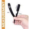 Utopia Care Professional Barber Straight Edge Razor Safety with 100-Pack Derby Blades - 100 Percent Stainless Steel (Black)