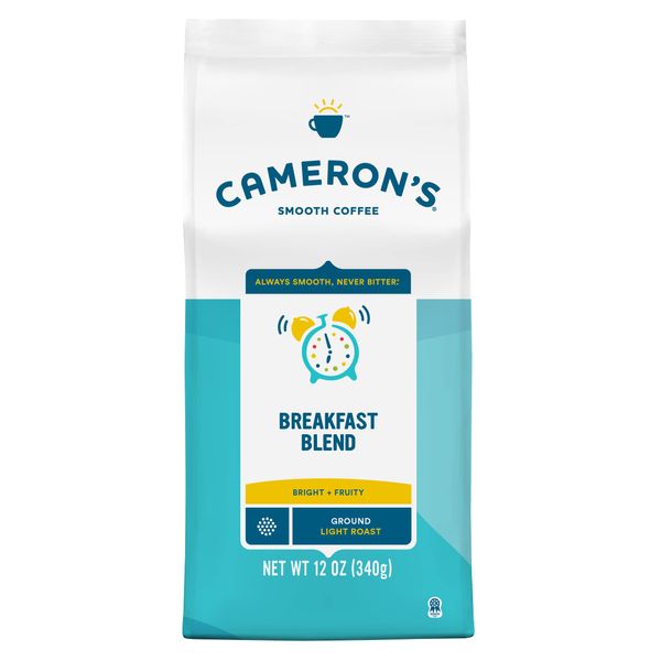 Cameron's Coffee Roasted Ground Coffee Bag, Breakfast Blend, 12 Ounce