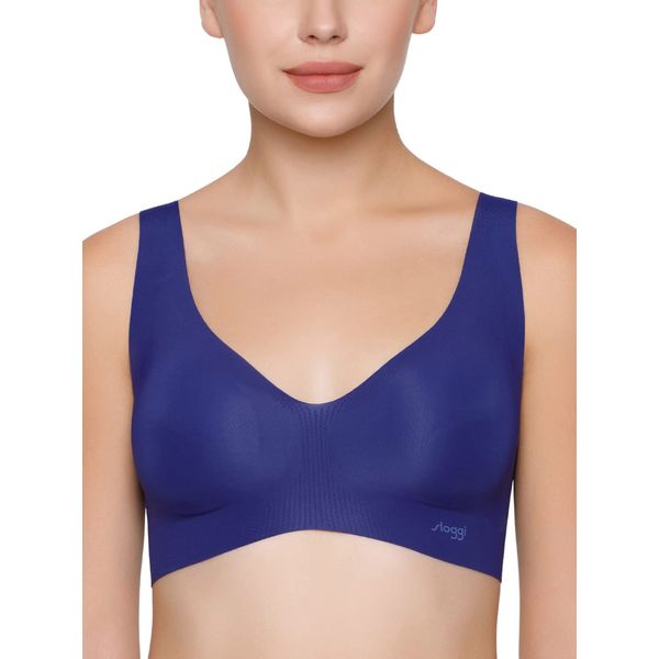Sloggi Women's Zero Feel Bralette Ex Bustier, Opaque, Blue Ink