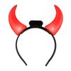 FlashingBlinkyLights Large Red Devil Horns Light Up Headbands
