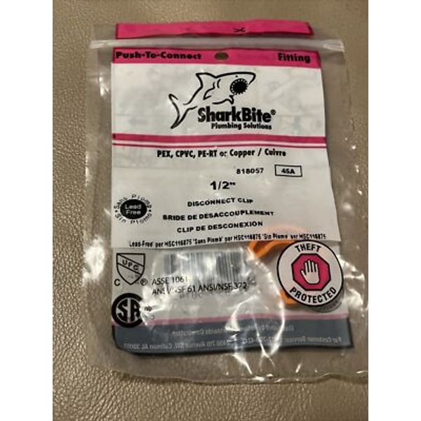 SharkBite Plumbing Solutions 1/2" Disconnect Clip - Push-to-connect