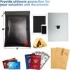 Fireproof Document Bag 15”x 11” X-Large Upgrade Money Bag Fire Safe Storage NEW