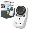 Defender EasyTurn Dusk Till Dawn Timer Switch - Day Night Plug Timer - Energy Saver Plug Standard Size - Automatic Dusk Till Dawn Timer - 240v 3 Pin Plug with Programmable Timer Controller