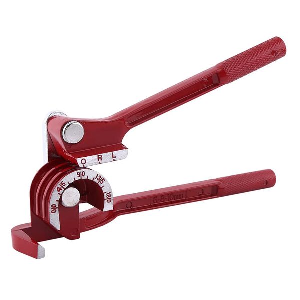 3 in 1 Adjustable Pipe Bending Tool, 180 Degree Manual Hand Brake Pipe Bender Tool, Practical Manual Pipe Tube Bending Tool Pipe Bender with Scale and Non-Slip Handle for 1/4" 5/16" 3/8"