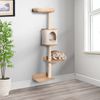 4-Level Wall Mounted Cat Tree Activity Play Center w/ Condo Bed Scratching Posts