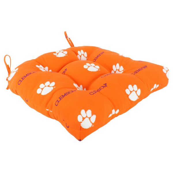 College Covers ComfySeat College Indoor/Outdoor Seat Patio D Cushion, 20" x 20", Clemson Tigers