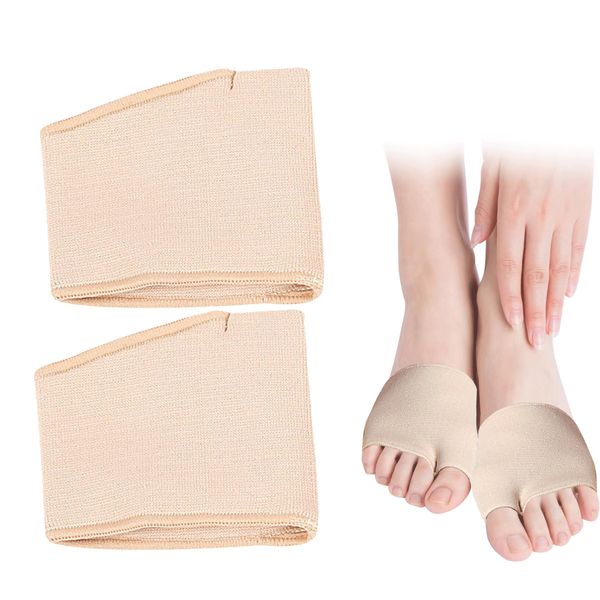 MEKEET 2PCS Metatarsal Pads for Women and Men Ball of Foot Cushion Pads Neuroma Gel Pads for Ball of Foot Gel Sleeves Cushions Pad Comfort Sock for Support