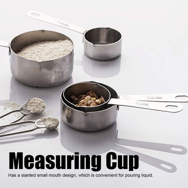 Measuring Spoons, Measuring Cup, Stainless Measuring Spoons Small