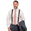 Button-Down Formal Dress Suspenders/Braces, 3.5cm - Red (Standard)