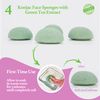 Sinutan® Konjac Face Sponge, 100% Natural (Green)