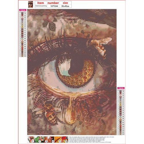 MMAHD Diamond Art Painting Kits for Adults,DIY 5D Round Full Drill Art Eye Diamond Art,Perfect for Relaxation and Home Wall Décor(11.8×15.8Inches)