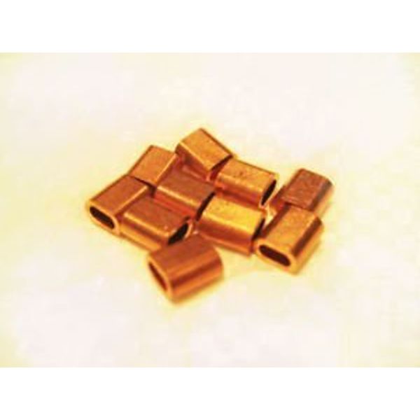 Secure Fix Direct 5mm Oval Copper Ferrules Sleeves Stainless Rope X10