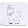 Azeeda 'Cute Llama Standing' Mouse Mat/Desk Pad (MO00037960)