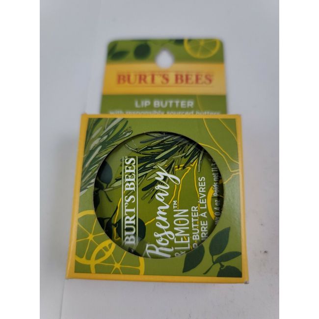 Burts Bees 100% Natural Lip Butter, Rosemary & Lemon, 1 Count