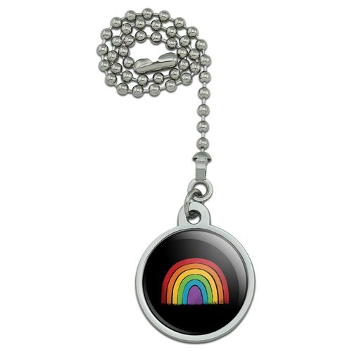 Graphics & More Distressed Rainbow Ceiling Fan and Light Pull Chain